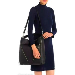 Rebecca Minkoff Moto Hobo Pebbled Leather Bag
